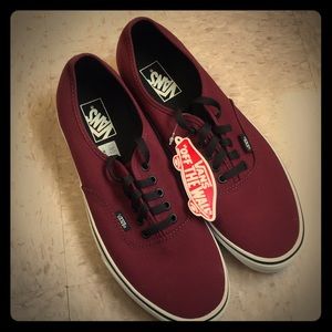 Maroon Authentic Vans